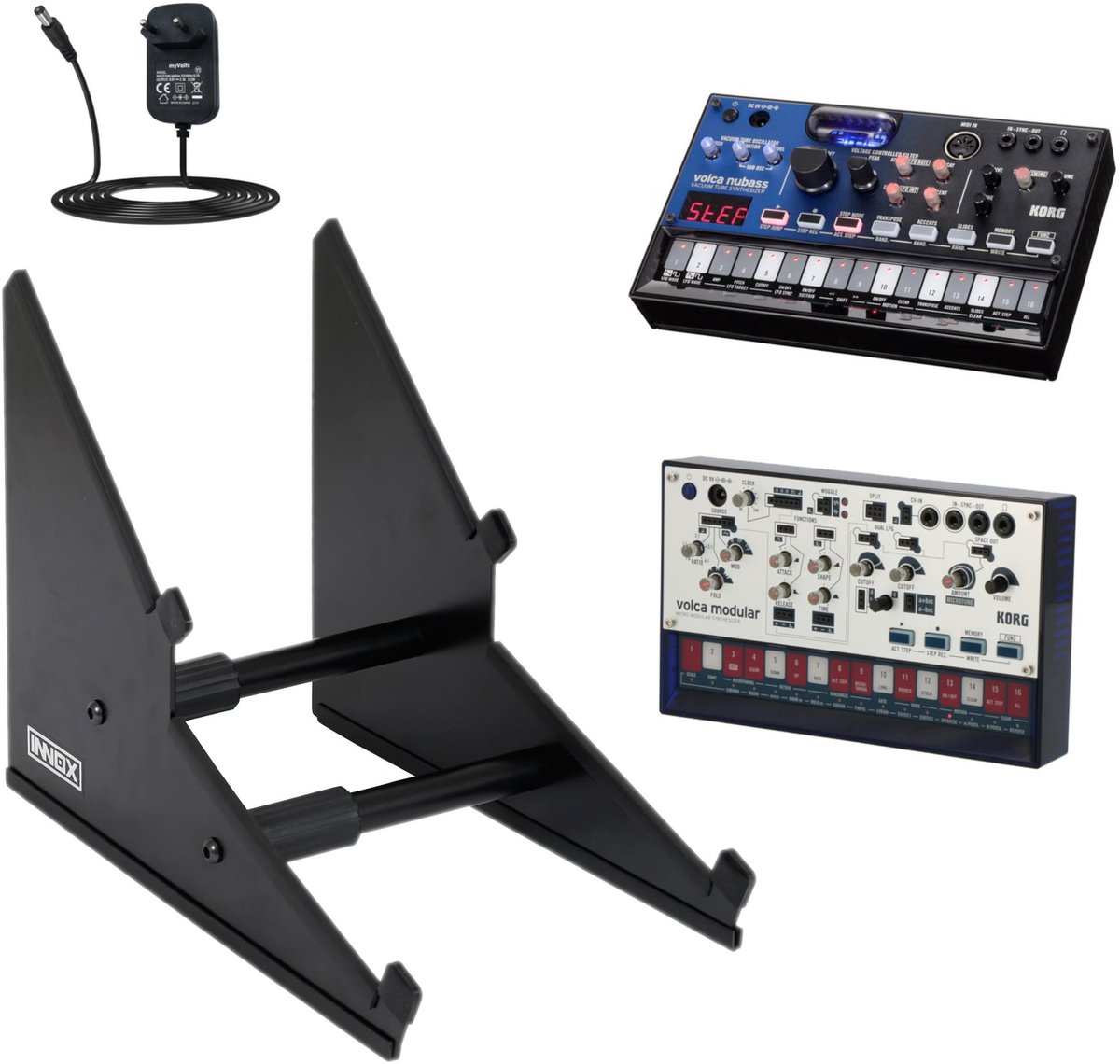 Synth statief - Innox SynthStand 01 - Geschikt voor 2 apparaten - Multikleur