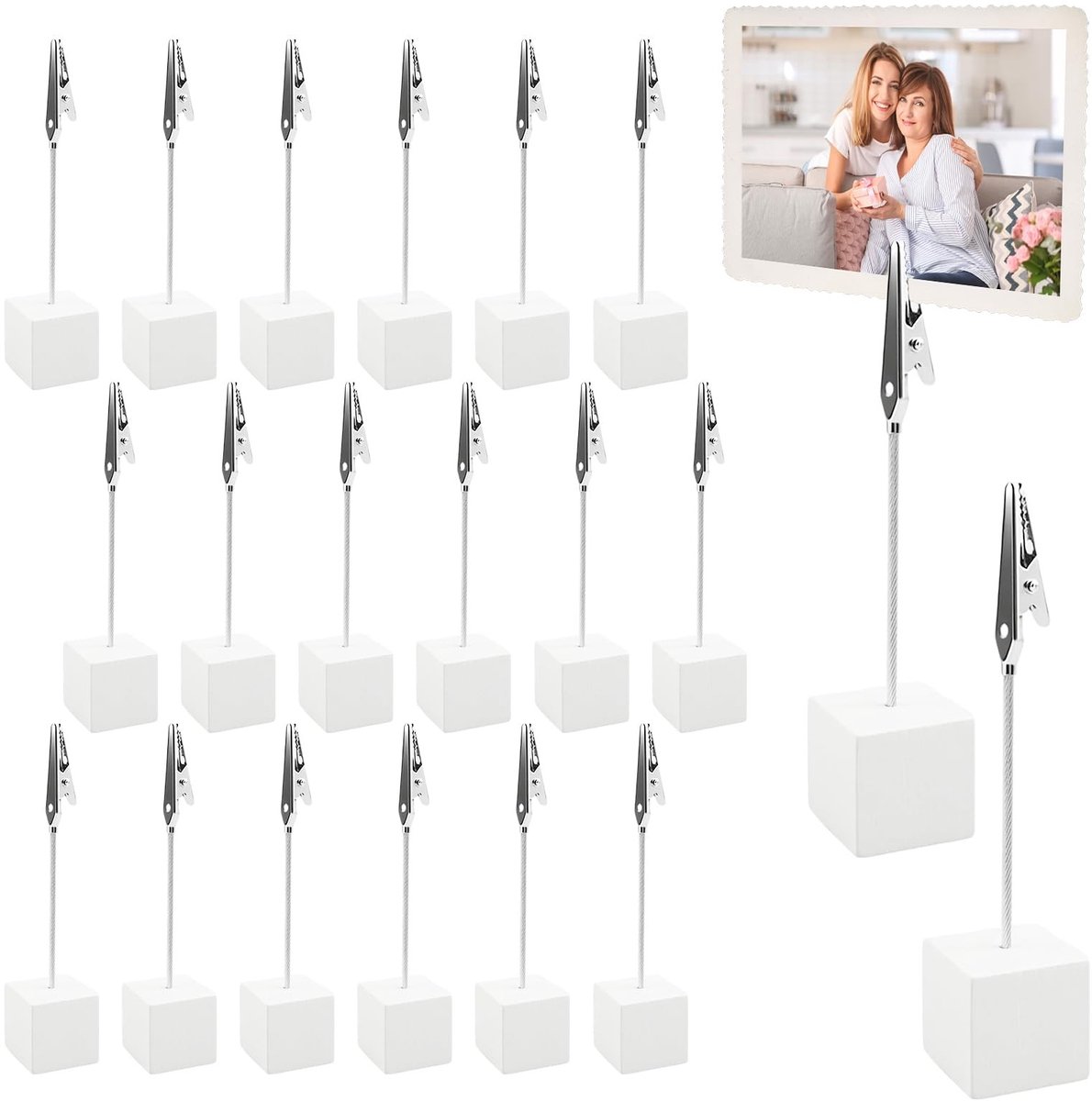 SolidKeus - Set van 20 Fotolijsten met Klemmen voor Herinneringen en Decoratie