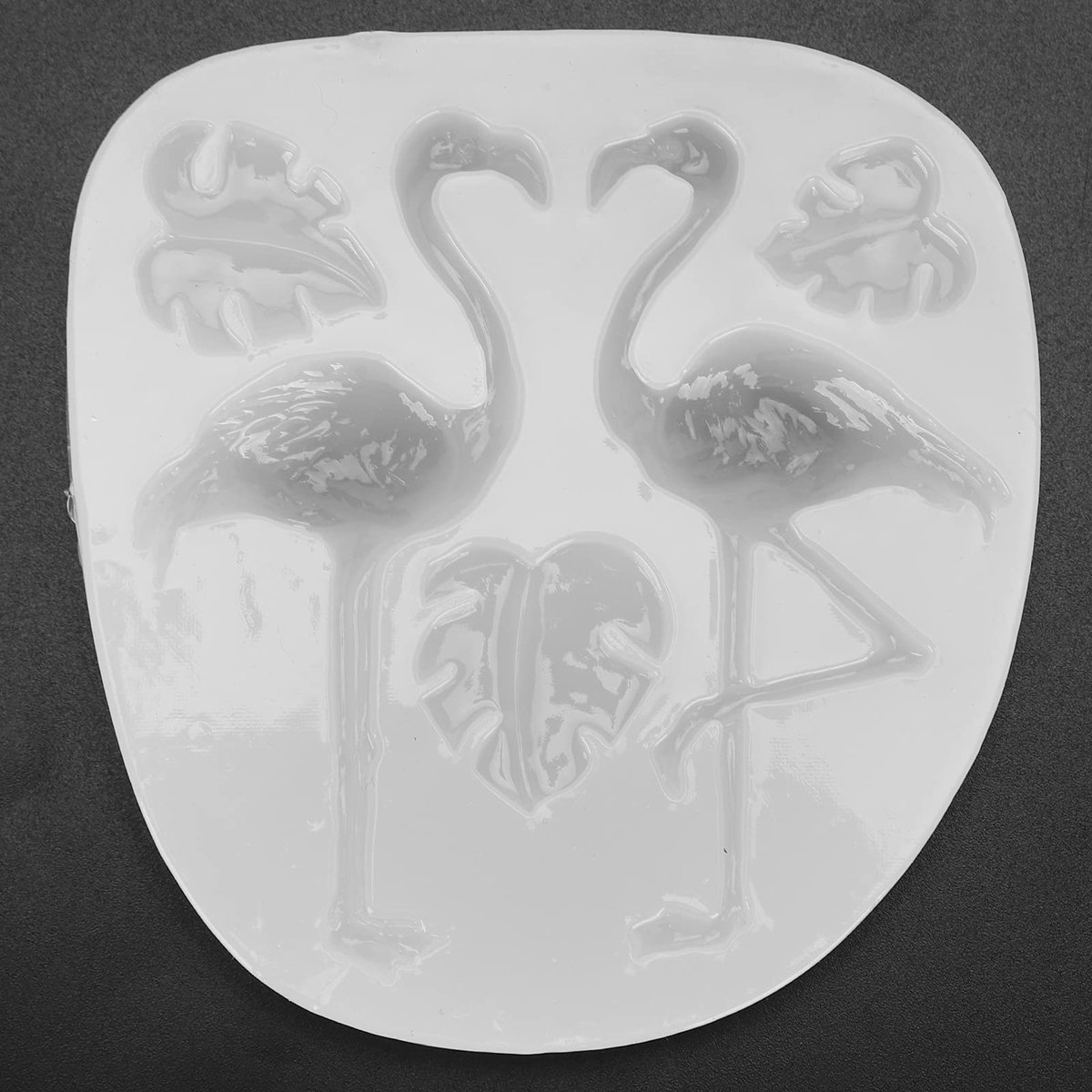 SolidKeus - Siliconen Cakevormen voor Flamingo Bladeren en Chocolade