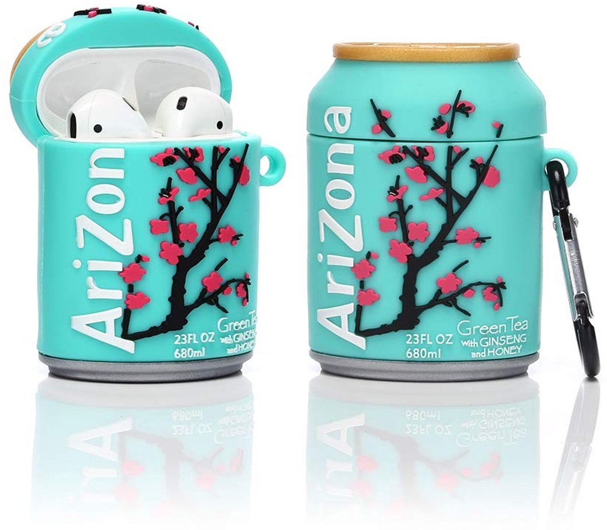 SolidKeus - Siliconen Hoes voor Airpods 1 en 2 met 3D Cartoon Ontwerp