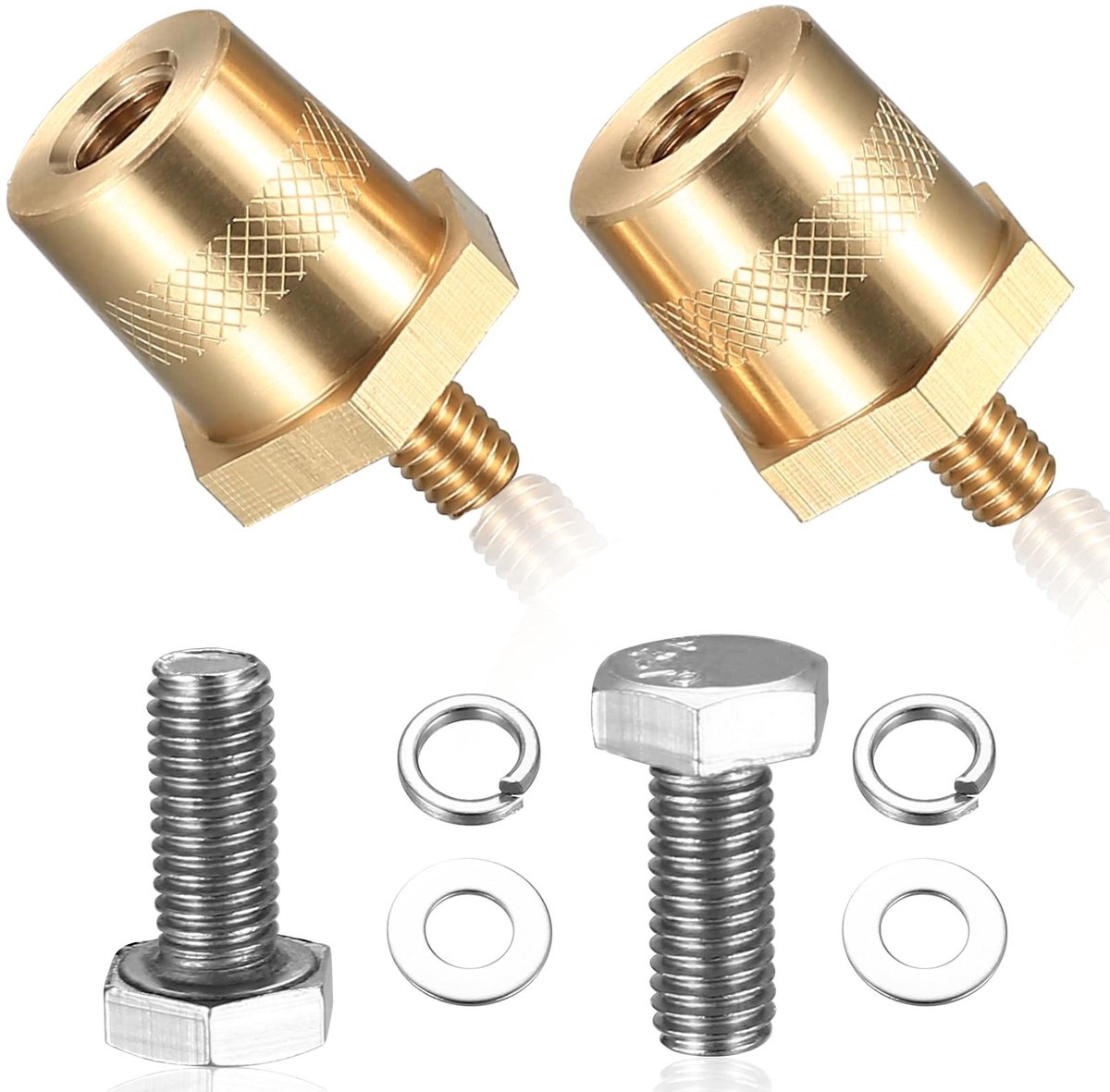 SolidKeus - M8 Batterij Pol Adapter van Messing