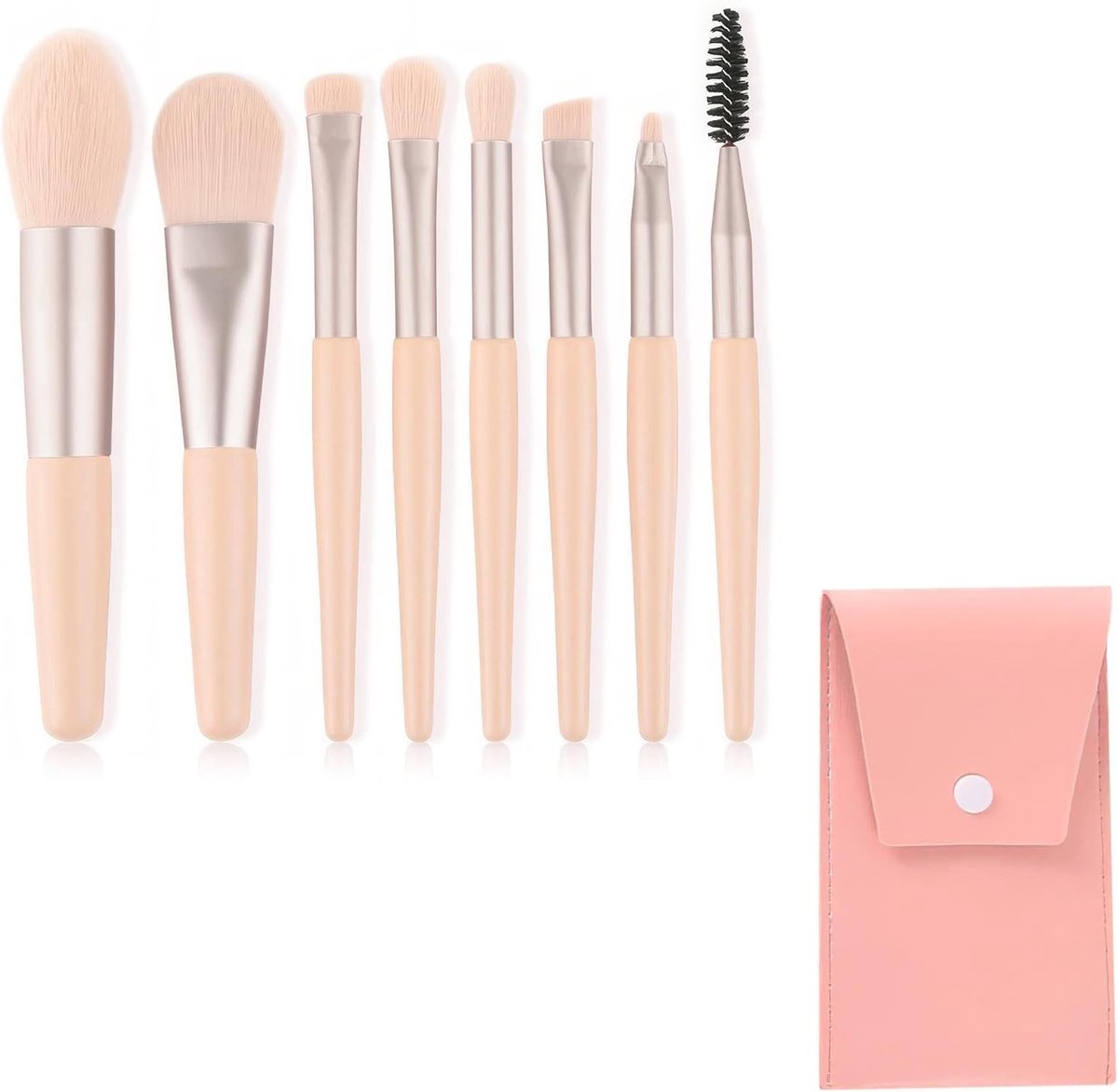 Professionele Make-up Borstels Set - 8 Stuks voor Vloeibare Foundation, Concealer en Oogschaduw Applicatie
