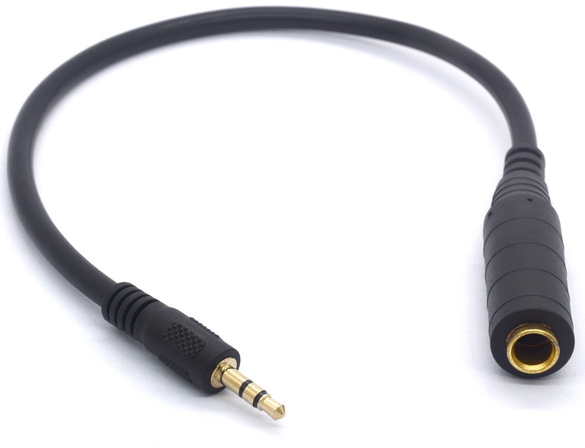 SolidKeus - 6.35mm naar 3.5mm Audio Extension Kabel - 30 cm