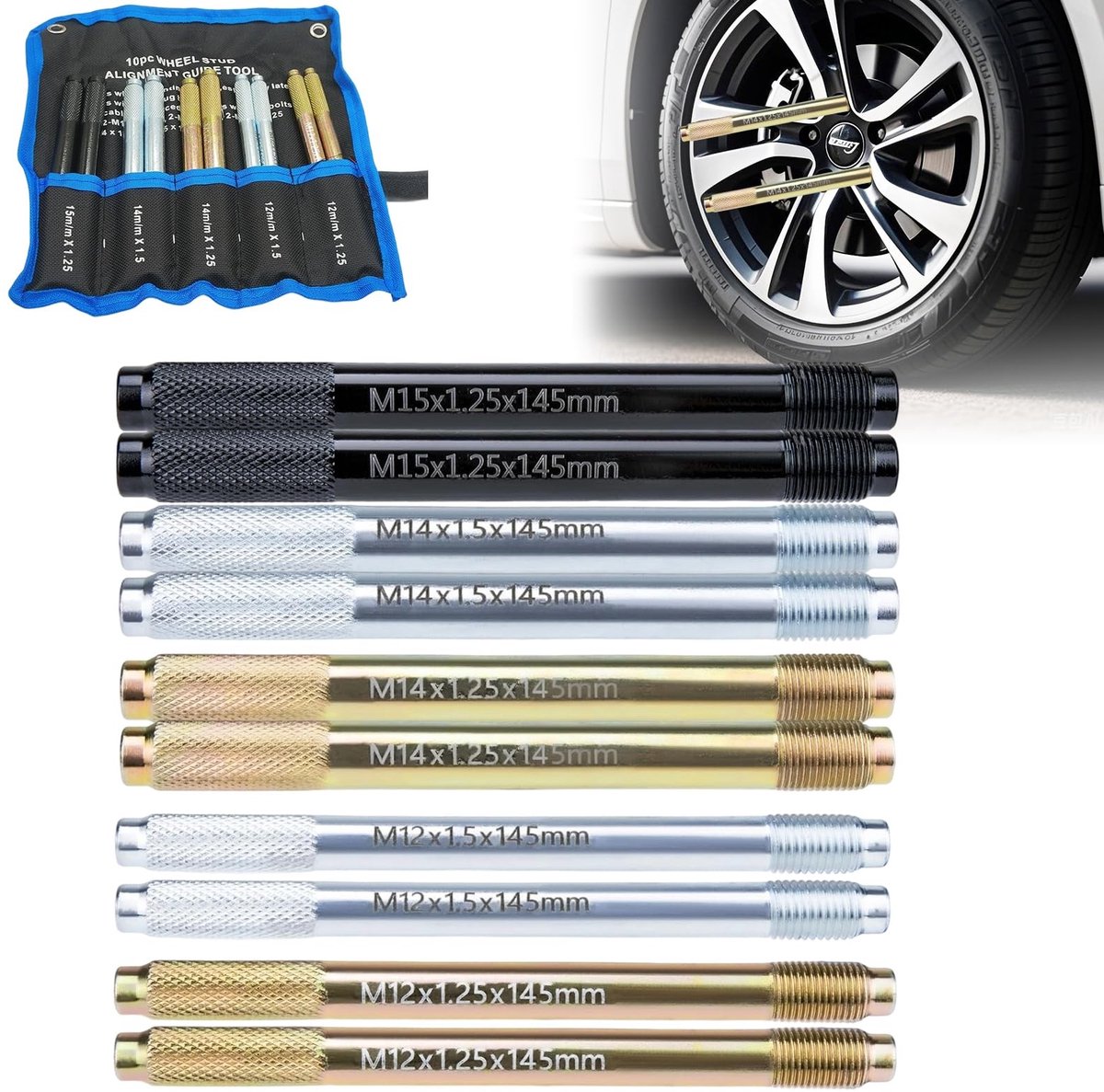 SolidKeus - Set van 10 Wielmontagehulpen voor Auto's