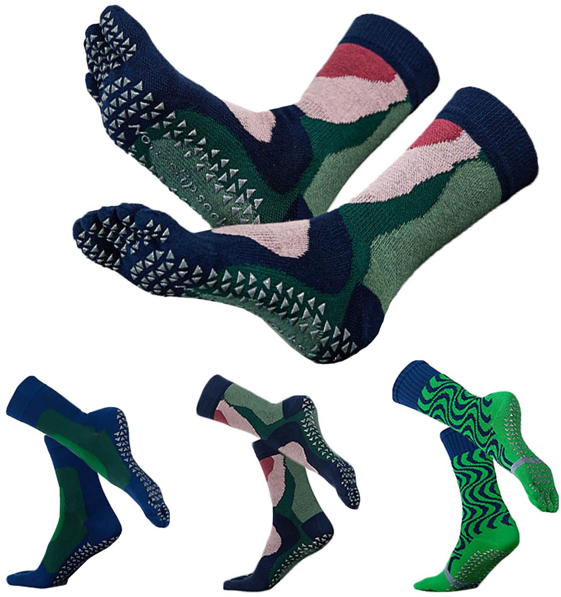 SolidKeus - Kleurige Antislip Sokjes voor Yoga en Pilates