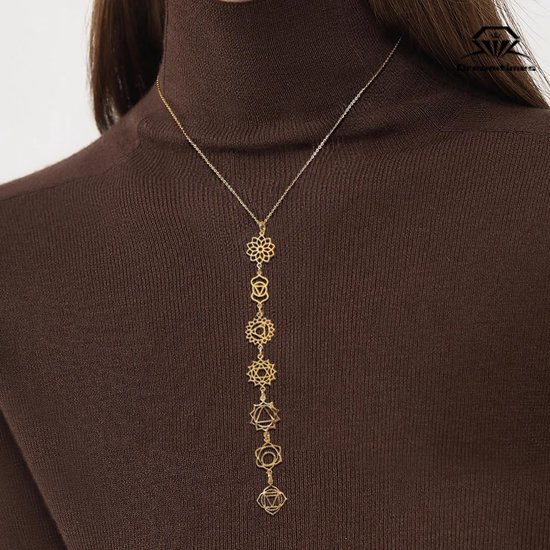 SolidKeus - 7 Chakra Ketting van Roestvrij Staal voor Spirituele Genezing van solidkeus — afbeelding 2
