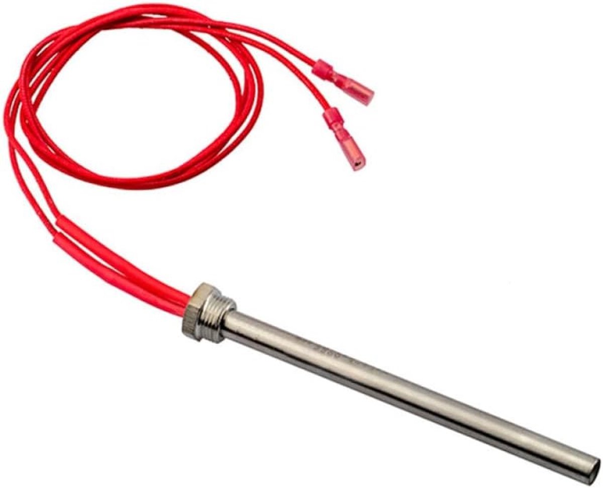 Hot Rod Houtpelletkachel Ontstekingselement 220V 350W - Verwarmingsbuis Lichter 170mm voor Verwarmingsapparaten, M16 Draad 1.5mm Stapel