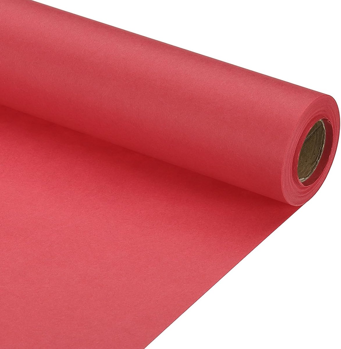 Verpakkingspapier, 15 inch x 394 inch (33 inch), 70 g/m² kraftpapierrol voor posters, prikbord, geschenkverpakking, rood