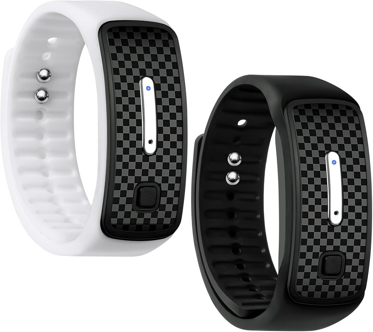 Ultrasone armband, 2 stuks ultrasone lichaamsvorm armband, ultrasone armband met lymfedrainage, ultrasone armband voor mannen en vrouwen, muggenarmband, ultrasone polsband