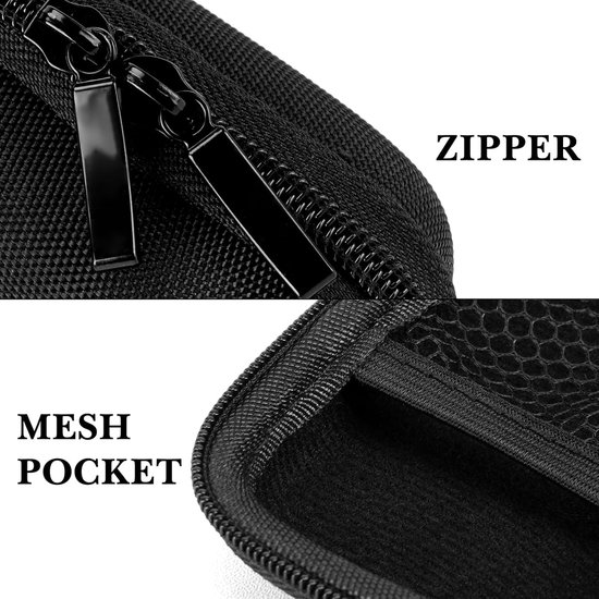 Oordopjes Case Houder Compatibel met Bose QuietComfort Earbuds II, Ultra Open, Vervangende Harde Shell Draagbare Draagtas (zwart) — afbeelding 3