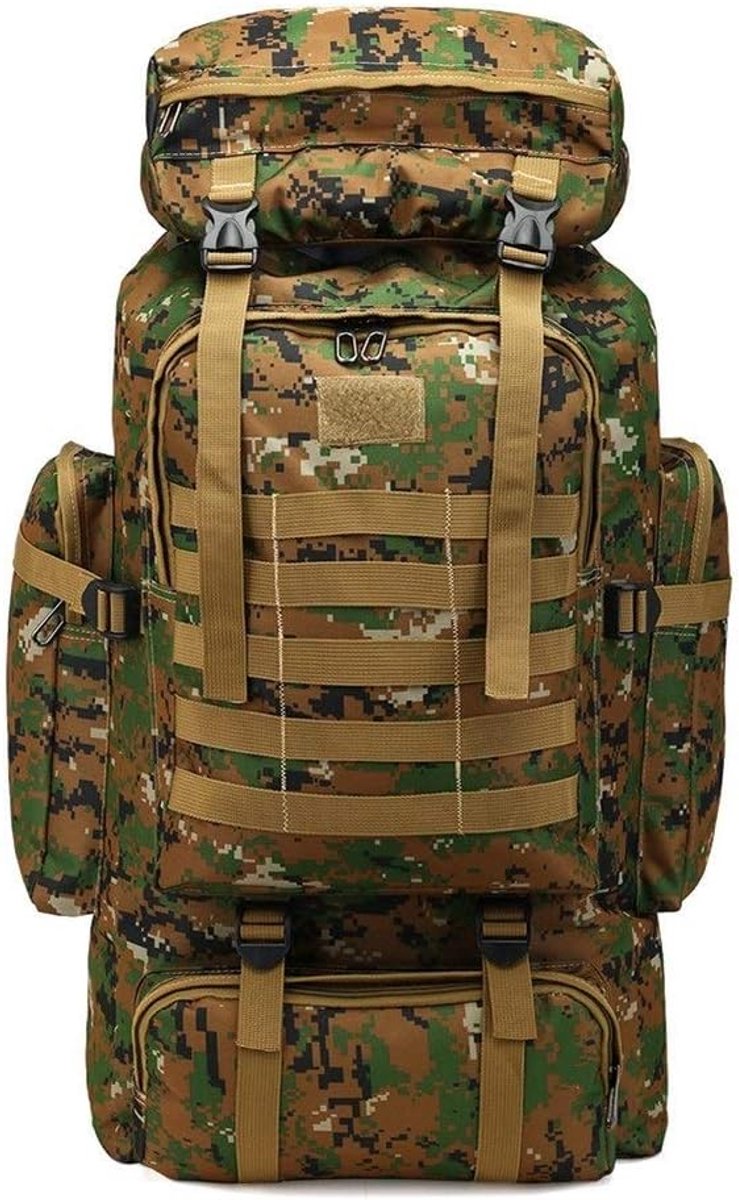 Uitje reisrugzak grote capaciteit 80L rugzak camouflage bergbeklimmen tas (Color : Jungle Camouflage)
