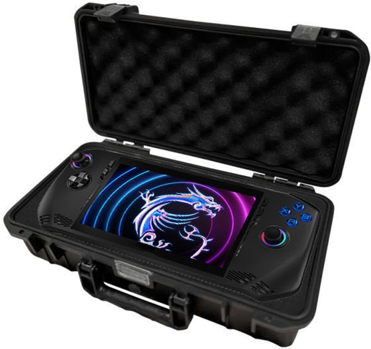 Schaal Draagtas Waterdichte Reistas Hoesje Beschermhoes voor MSI Claw A1M 7" 2024 Gamen Handheld PC Console,Grote Capaciteit Opbergtas voor MSI Claw A1M Dock,Oplader,Accessoires