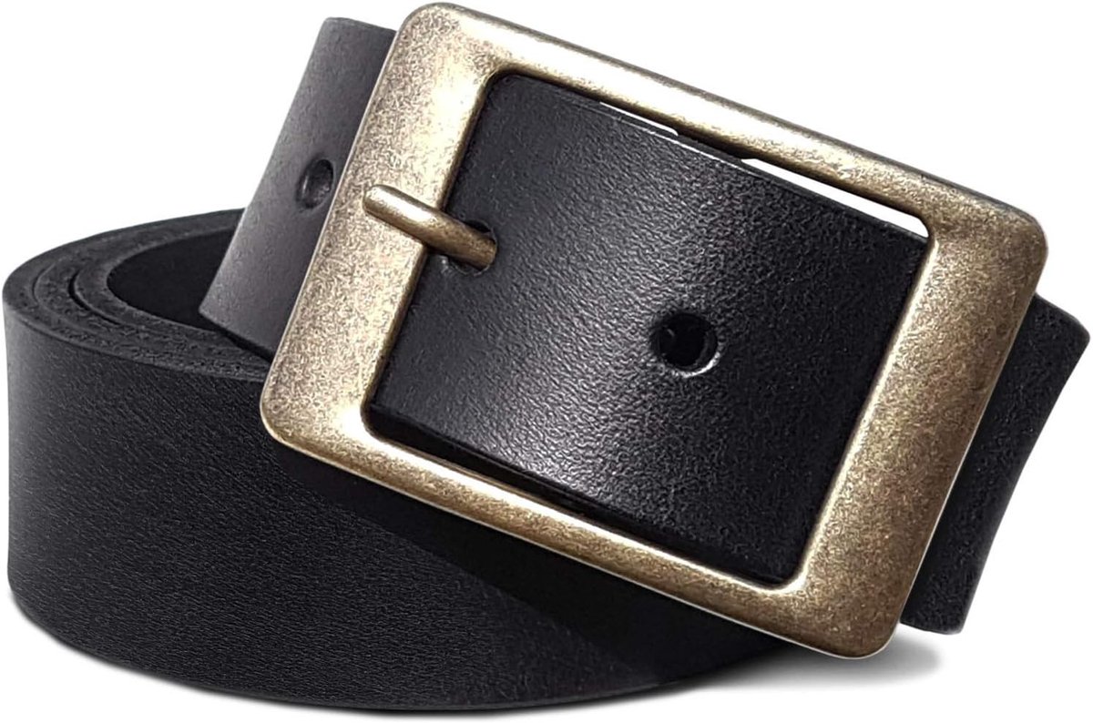 Vintage lederen riem voor heren voor jeans pak riem 4 mm dik vol lederen 38 mm man riem