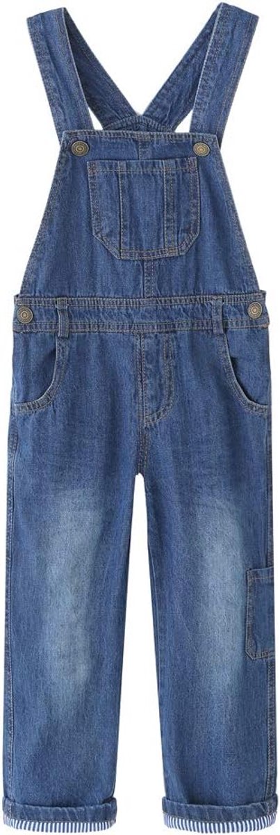 Jongens Jeans Tuinbroek, Kinderbroek - Blauw, 3-10 Jaren