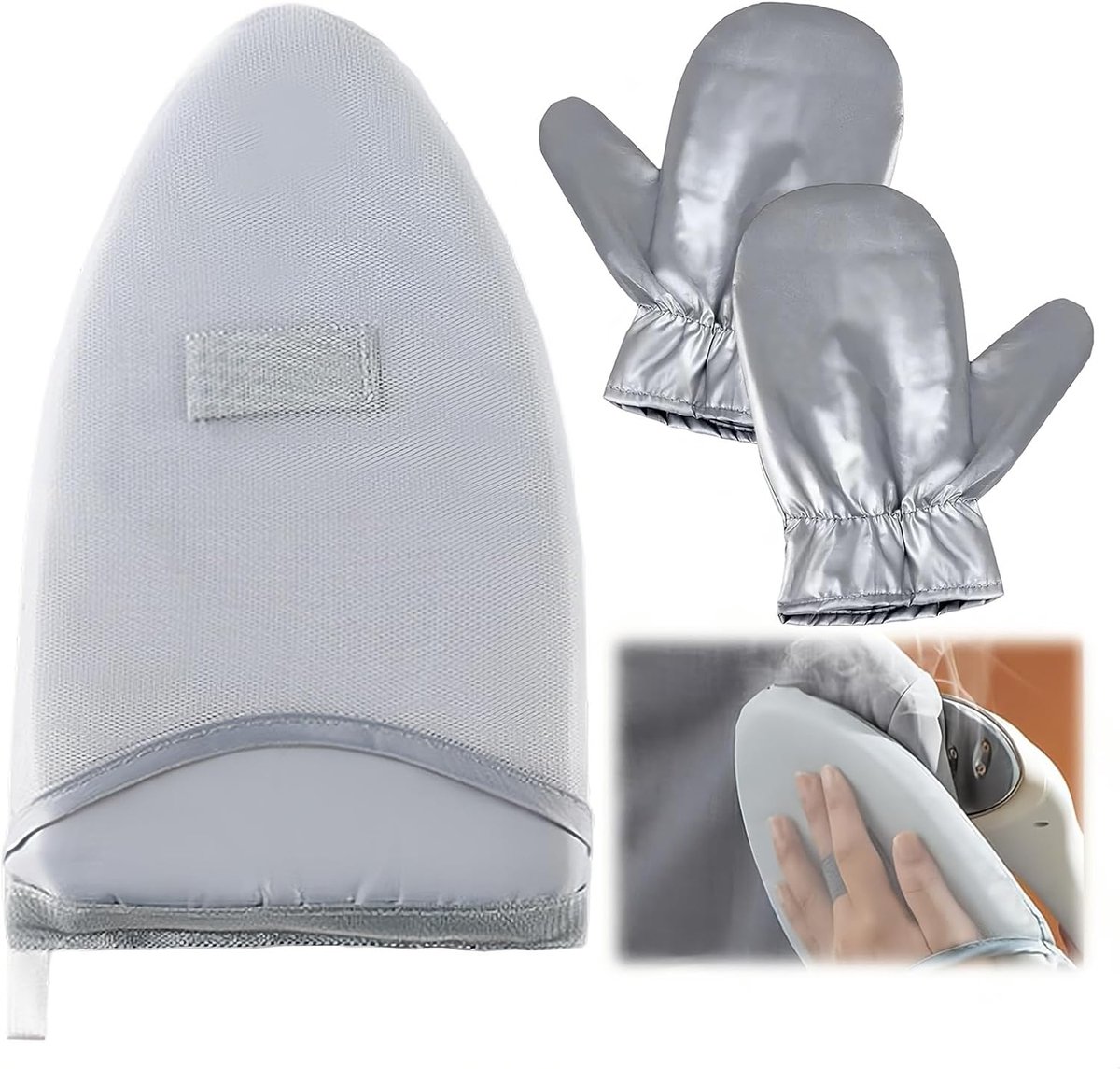 3 stuks strijkhandschoenen voor stoomkleding, multifunctionele handschoenen, robuuste handschoen, draagbaar, voor mannen, vrouwen, meisjes, jongeren, senioren