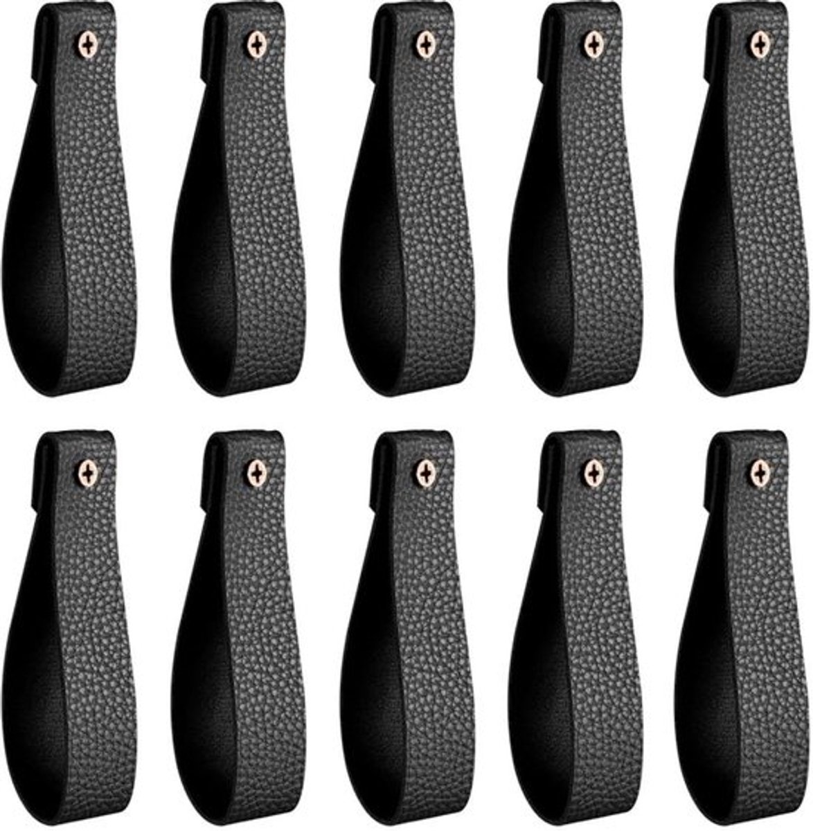 Muurhaken 10 Stuks - PU Lederen Ophanghaken - Eenvoudige Installatie - Hoge Draagkracht tot 10 kg - Geschikt voor Diverse Ruimtes - Wandhaken