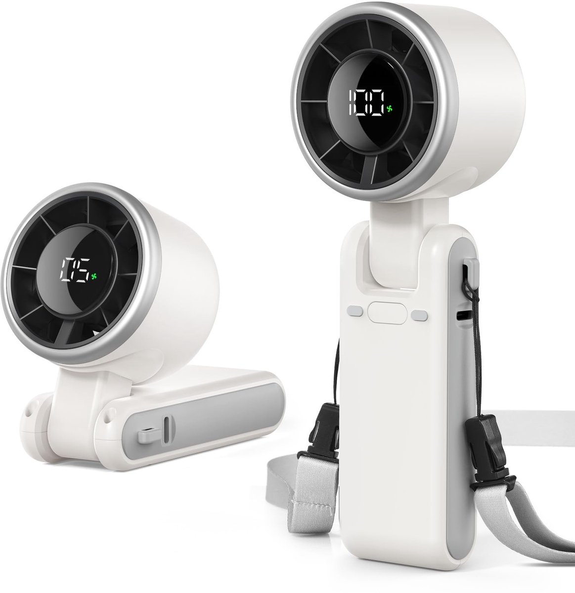 SolidKeus - Oplaadbare Mini Turbo Ventilator met 5 Snelheden