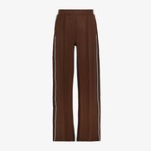 MyWay meisjes wide leg pantalon met bies bruin blauw - Maat 134/140