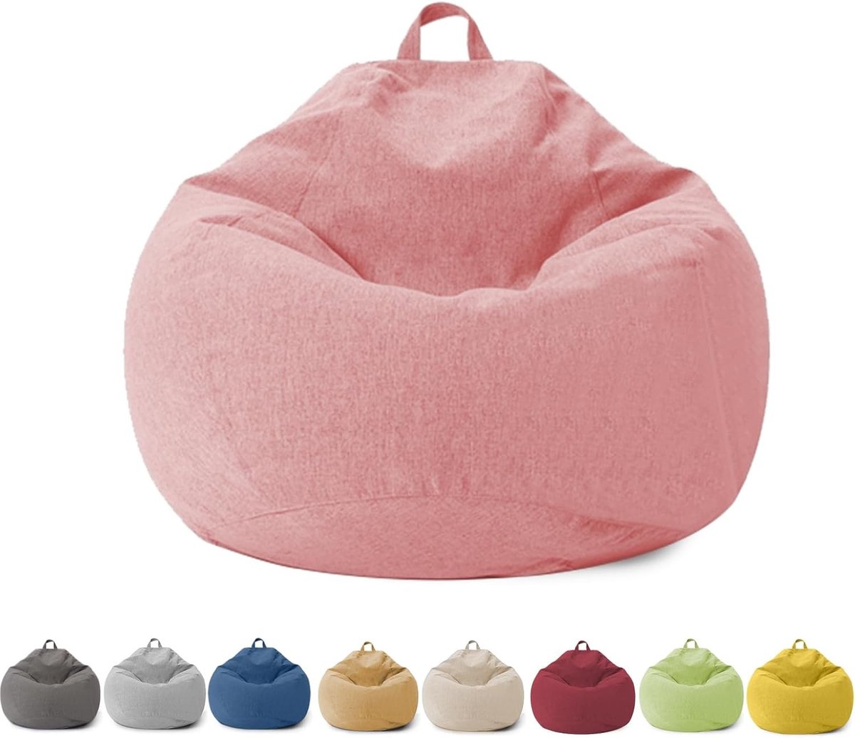 Zitzak voor Kinderen en Volwassenen - Zitzakhoes zonder Vulling, Met Rits, 100 x 120 cm, Perfect voor Slaapkamer, Kantoor, Woonkamer en Terras