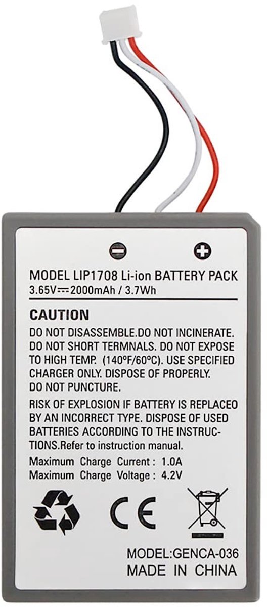 SolidKeus - Vervangende Li-Ion Batterij 2000mAh voor PS5 DualSense Controller