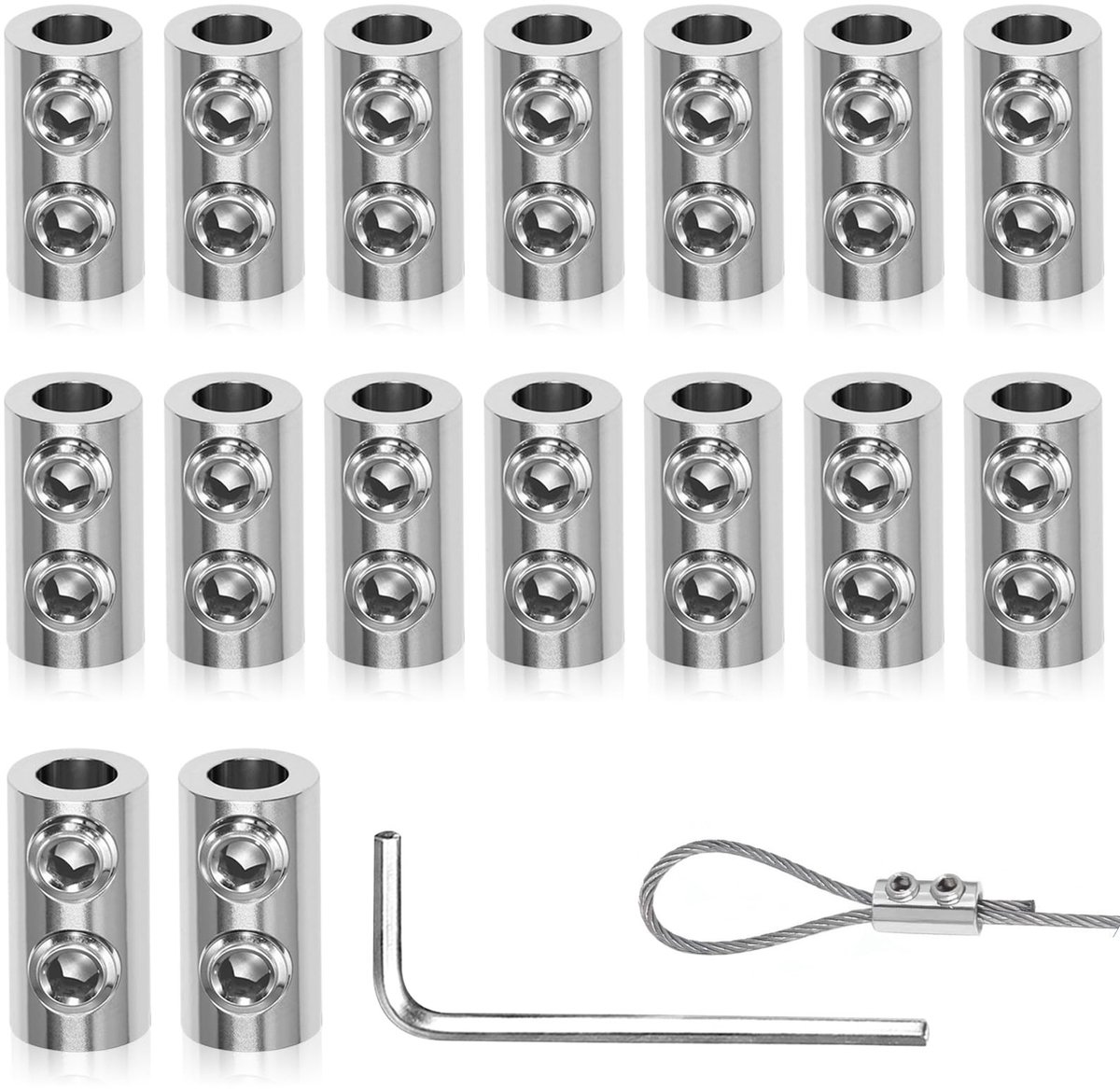SolidKeus - Set van 16 Kabelklemmen voor 1,5-2 mm Kabels