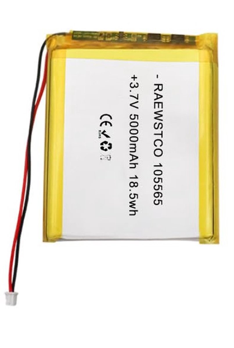 SolidKeus - 3,7 V 5000 mAh Lithiumbatterij voor Diverse Apparaten