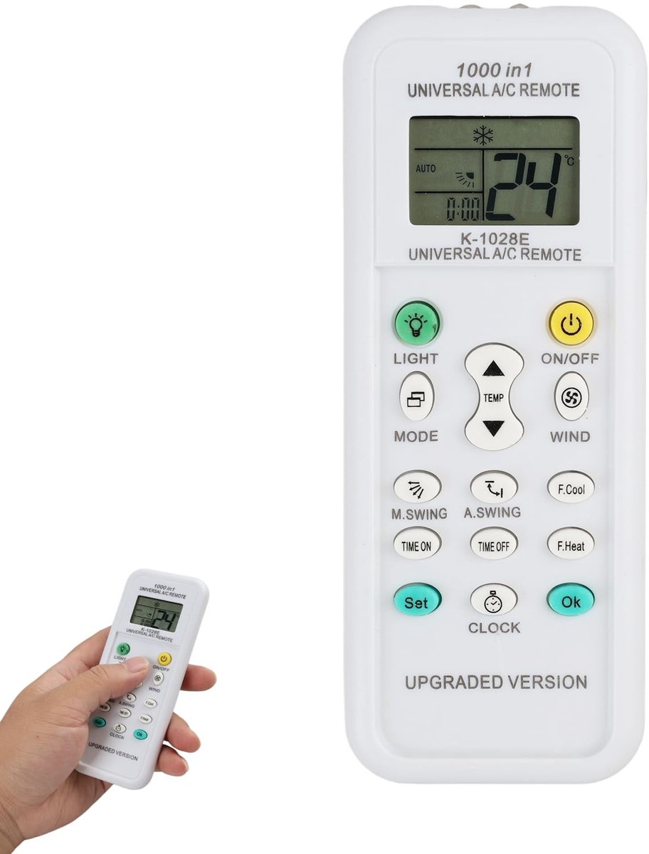 SolidKeus - Universele Afstandsbediening voor Airconditioning, 1000-in-1