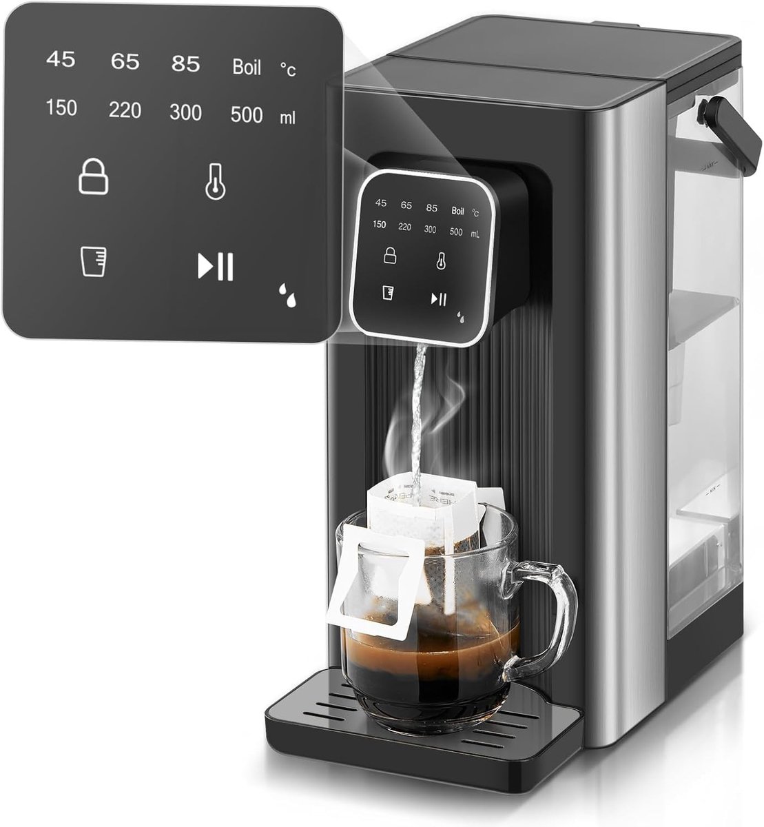 SolidKeus - Heetwaterdispenser met Digitale Touchscreen en 4 Temperatuurinstellingen