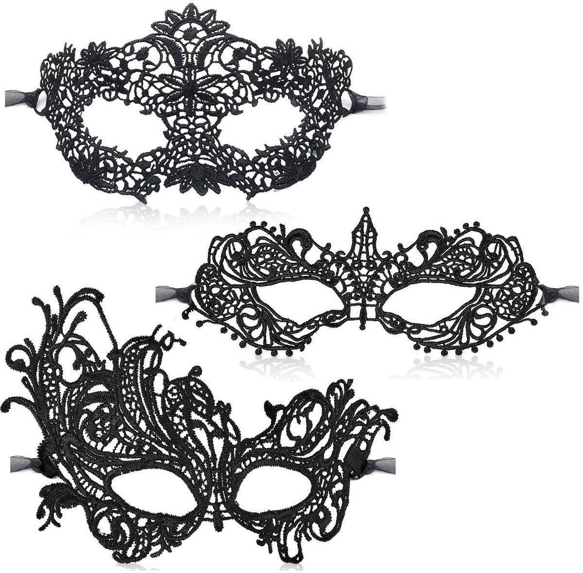SolidKeus - Elegante Vrouwen Lace Masker voor Carnaval