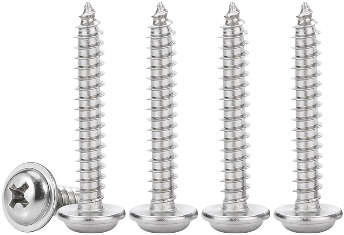 SolidKeus - 50 Stuks Roestvrij Stalen Zelftappende Houtschroeven M3 x 30mm