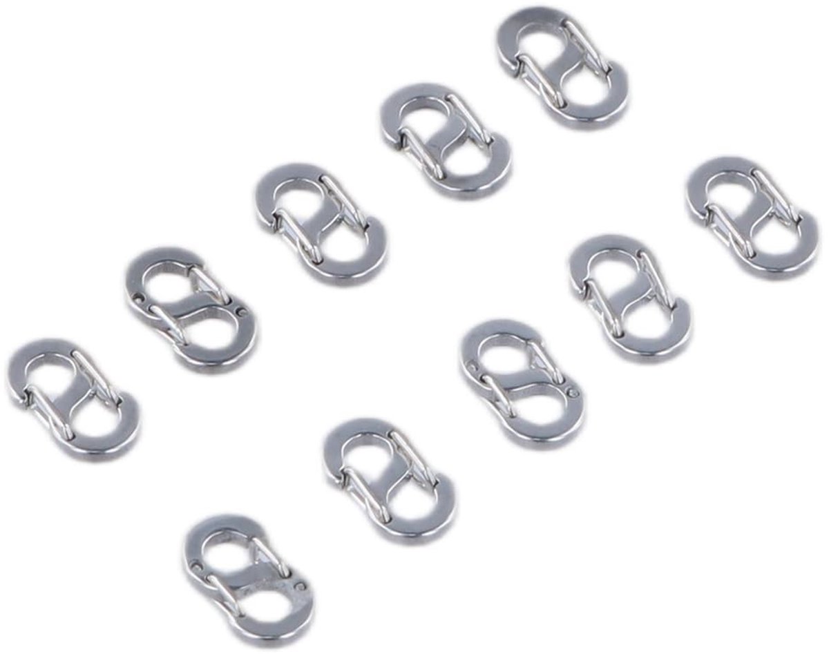SolidKeus - Mini Carabiner Hooks, Set van 10