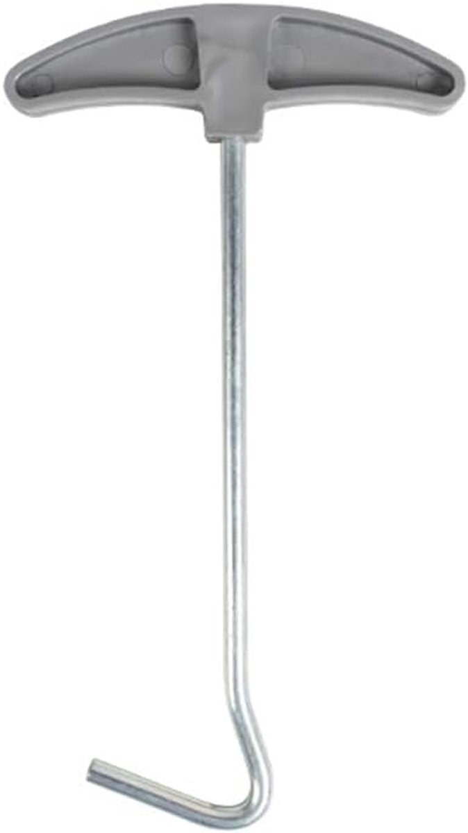 Extractor Tent Peg Trekker Tentharing Trekker Remover Camping Accessoires Outdoor Tool Ground Haak Remover T-Haak Haringen Trekker 16,5 x 9 cm