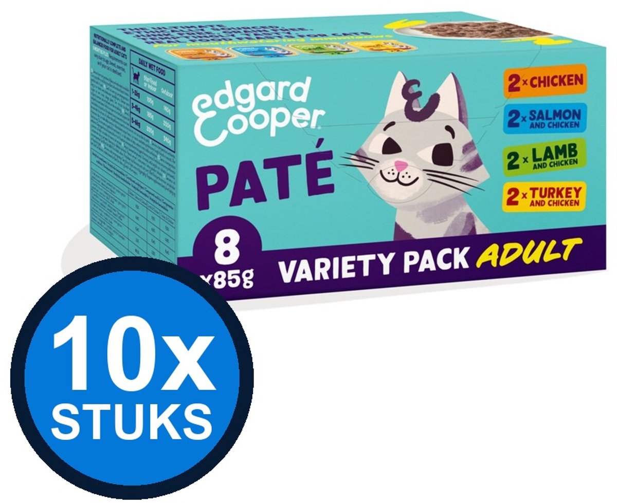 Edgard & Cooper Edgard&Cooper kat adult paté multipack 8x85gr