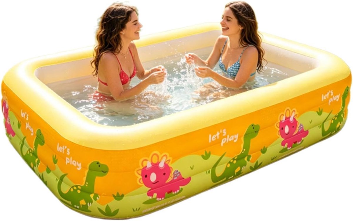 Opblaasbaar Zwembad voor Volwassenen Draagbaar Groot PVC Antislip Bad | Opblaasbaar Kinderbadje voor Volwassenen Jongens Meisjes Binnen Buiten Tuin Zomer