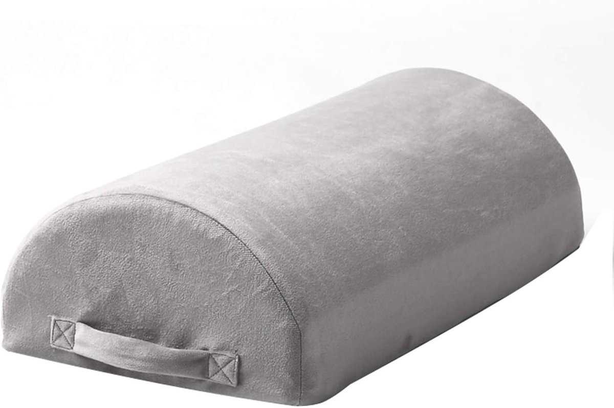 Voetkussens, Ergonomische Voetkussens Met Rebound-functie, Spons Antislip-semi-cilindrische Voetenbank, Gebruikt Voor Thuisbureau Air Travel (grijs)