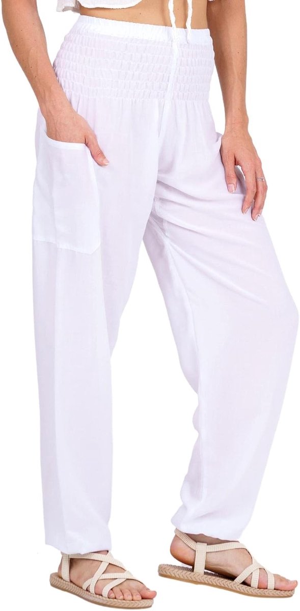 Harem Yogabroek voor dames S-4XL Hippie Boho PJs Lounge Beach Print Plus