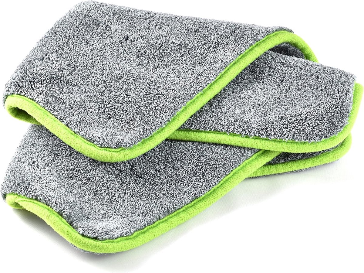 Doeken auto-onderhoud glanseffect | droog- en polijstdoek | super fleece 1200 GSM | 40x40 cm (2 stuks)