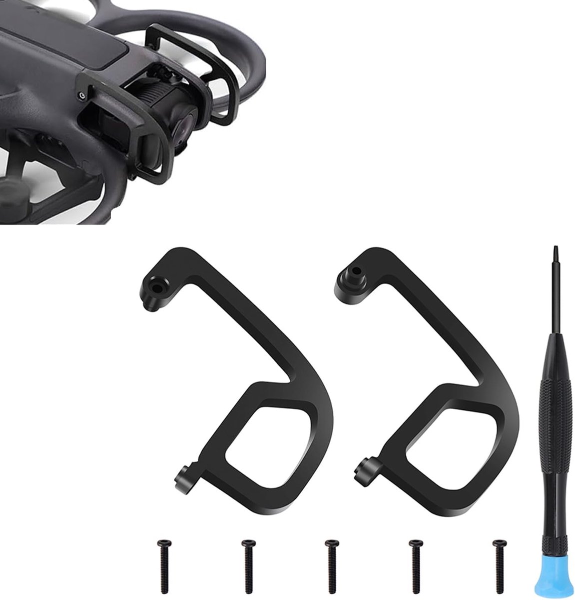 Beschermer Bumper voor DJI Avata 2 Drone Gimbal Lens Bescherming Anti-Collision Beveiligingsbeugel Aluminium Legering Veiligheid Bumper Accessoires