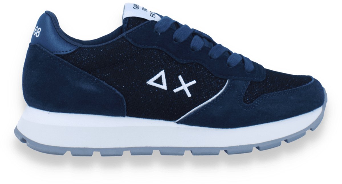 Sun 68 Dames Sneaker Navy Blue | Blauw | Maat: 40