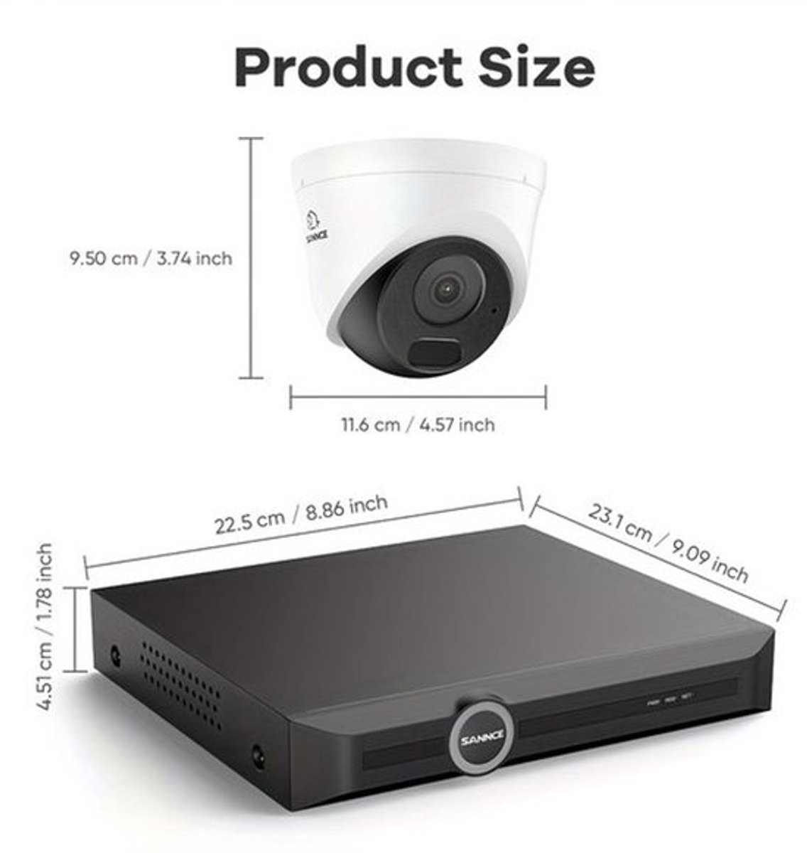 5MP Beveiligingsset – IP Camera Systeem – CCTV Set – Nachtzicht Camera’s – 4TB HDD Variant – 30 Meter Nachtzicht – Directe Bewegingsmeldingen