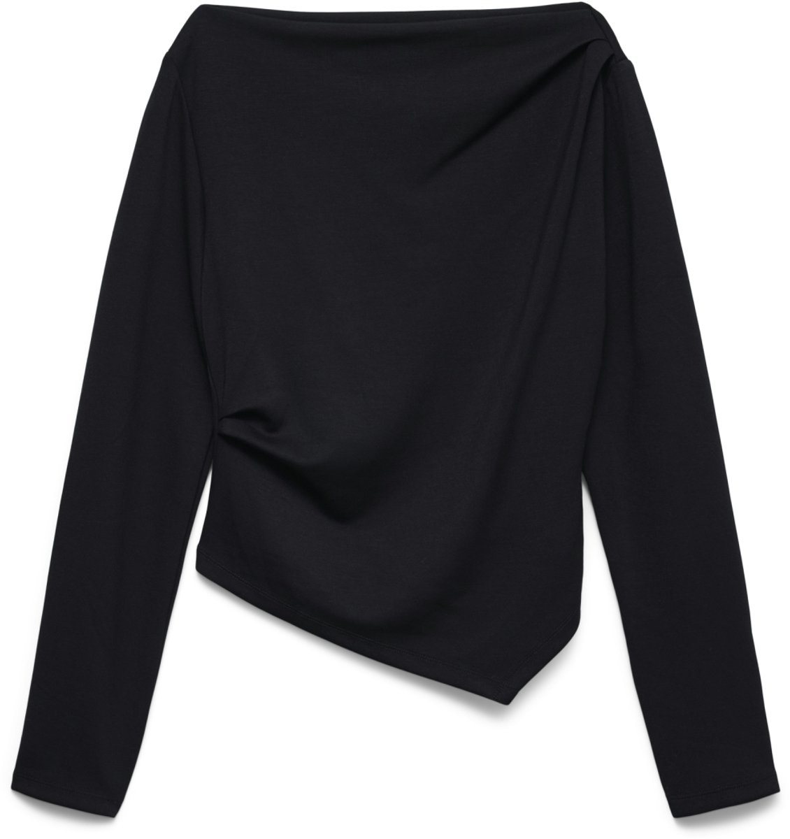 VERO MODA - VMMILLE LS BOATNECK SHORT TOP JRS NOOS - Dames - Blouses