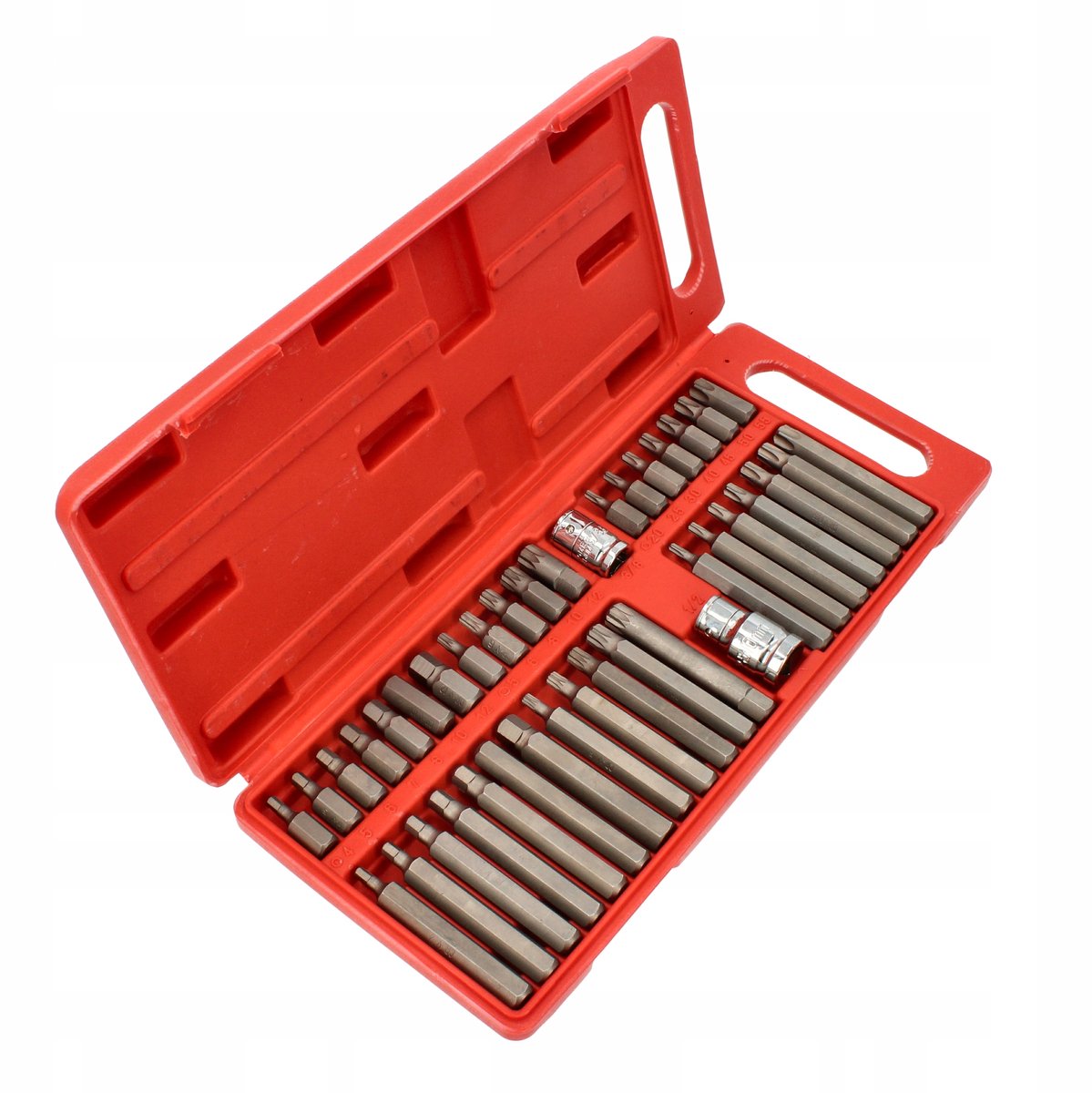 40-delige Bitset met Opbergkoffer - Torx, Hex, Spline