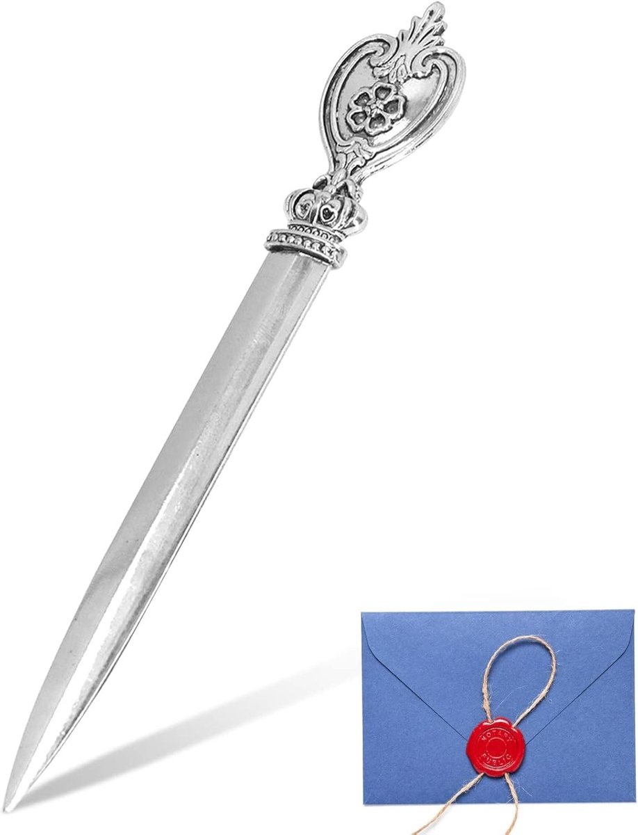 Bureaus Briefopener - Zilverkleurig - Compact - Lichtgewicht Zinklegering - Voor Thuis en Kantoor