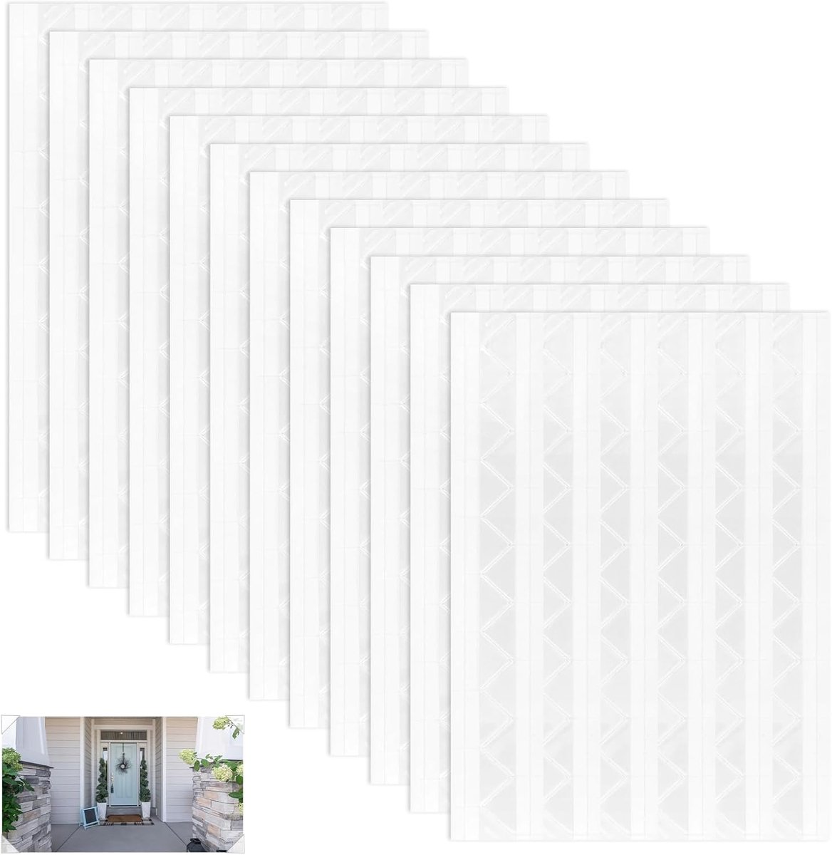 1224 stuks fotohoeken, zelfklevend, transparant, kleefhoeken voor foto's voor scrapbook, praktische foto-kleefpads, veelzijdige fotolijm, fotoalbum, accessoires, fotolijm voor fotoalbum, fotobox