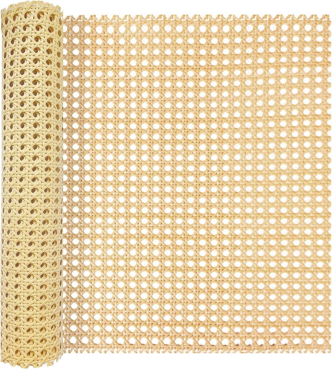 Vlechtwerk per meter, Cane Webbing rotan-rol, 40 x 200 cm, handgemaakt polyrotan vlechtwerk voor doe-het-zelf meubeldecoratie
