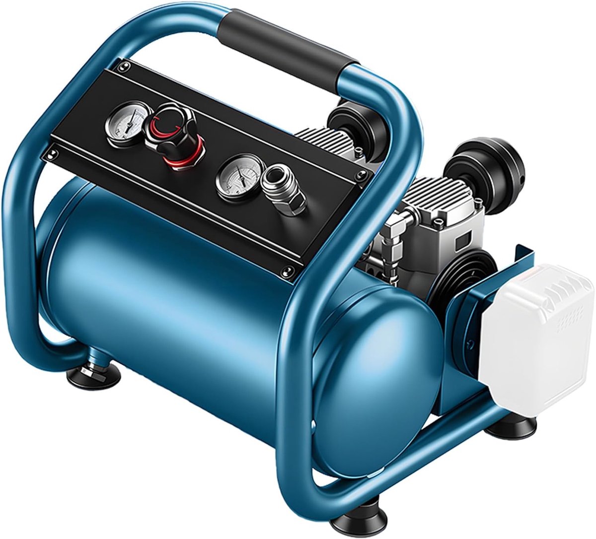 Persluchtcompressor voor Makita 18V accu, 9L luchtcompressor | Draagbare werkdruk van 7,5 bar, instelbare luchtdruk, snel opblazen voor pneumatisch gereedschap
