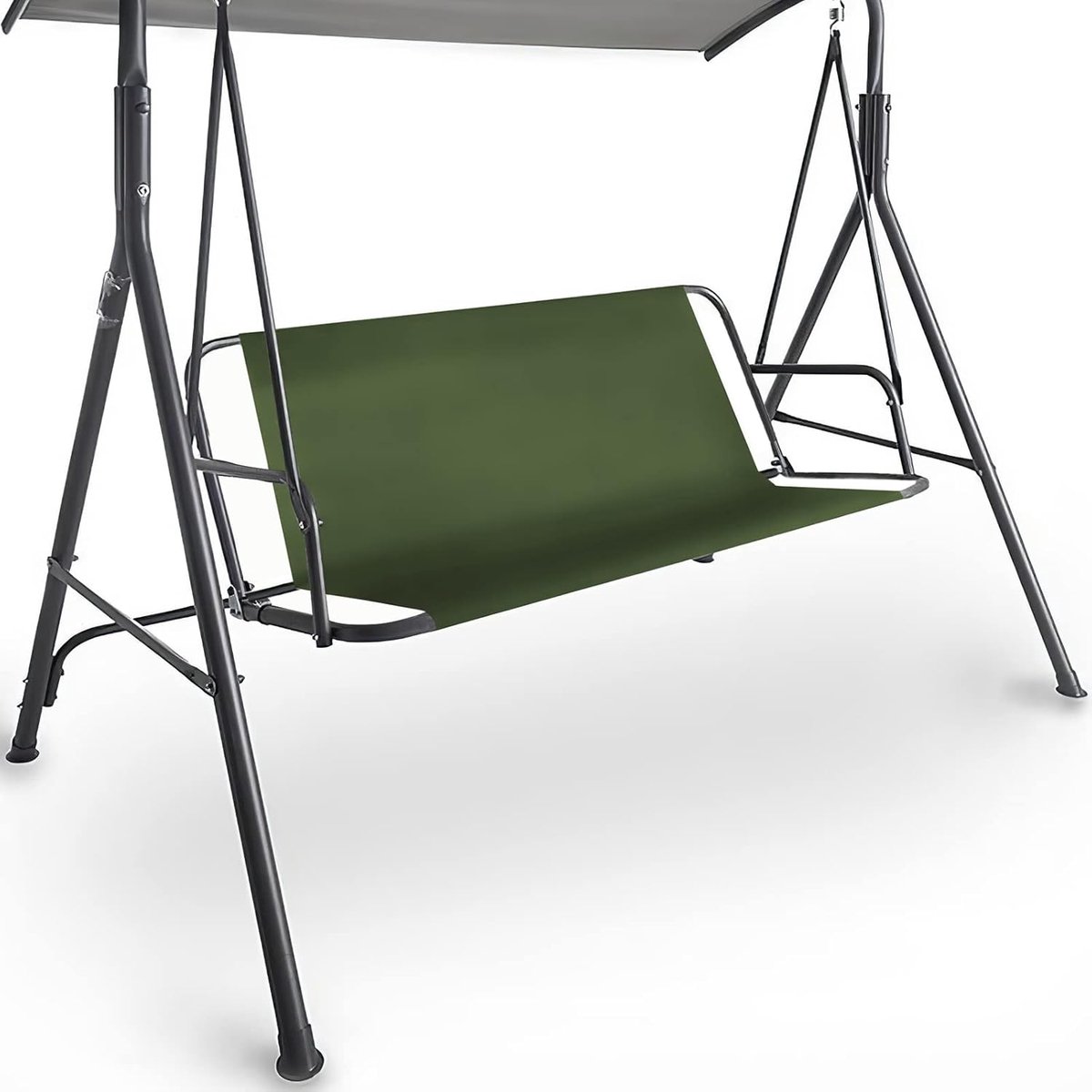 Stoelhoes, duurzame 600D Oxford-stof tuinschommel stoelhoes outdoor vervanging schommel stoelhoes universele pasvorm voor 3-zits schommelstoel 148 x 50 x 50 cm, groen