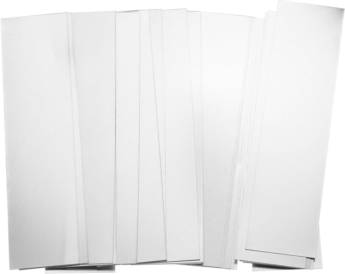 Zuivere nikkelband 0,2 mm x 25 mm x 100 mm lipje voor het solderen van batterij soldeertap van nikkel voor accupack en puntlassen, 100 stuks