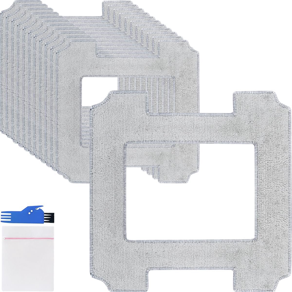 Reinigingsdoek voor ECOVACS WINBOT W2 PRO Omni / W2 Omni / W1 Pro / W1 Ramenreinigingsrobot Wasbaar Microvezel Reinigingspad Herbruikbaar Dweildoek Vervangende onderdelen Accessoiresset