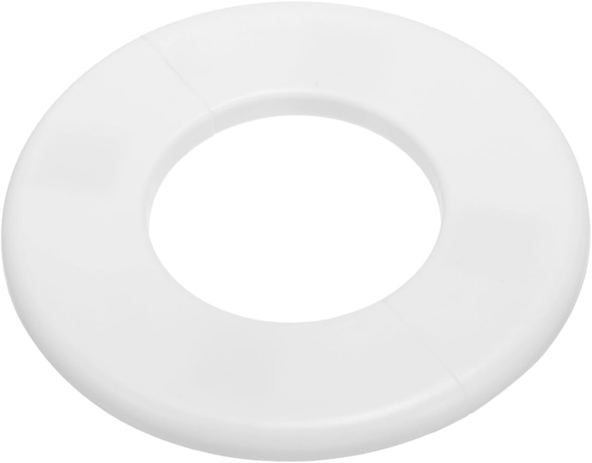 Muur splitflens 64 mm, 1 stuks ABS ronde zelfklevende rozet plaat gespen, waterpijphoes voor keuken, badkamer, arm, pijpkraan, decoratie, wit